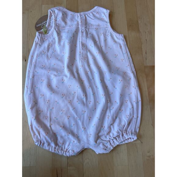 EGG by Susan Lazar Baby 6 Months Sleeveless Romper Pink with Cherries NWT - Picture 2 of 3